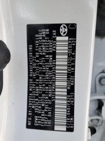 5YFEPMAEXNP339784 Toyota 2zr-fae