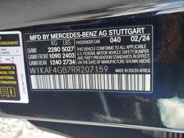 W1KAF4GB7RR207159 Mercedes-Benz C 300