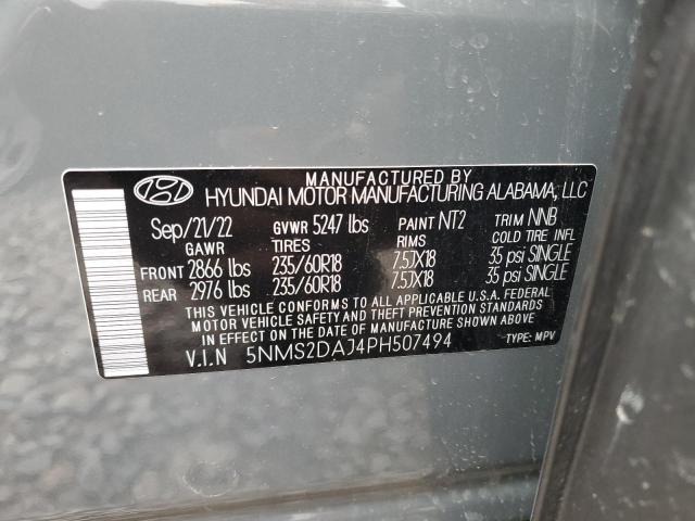 5NMS2DAJ4PH507494 Hyundai gdi theta iii