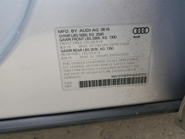 WA1D7AFP0HA043390 Audi Q5 PREMIUM