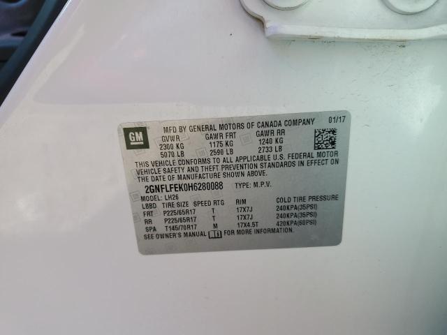2GNFLFEK0H6280088 Chevrolet EQUINOX LT
