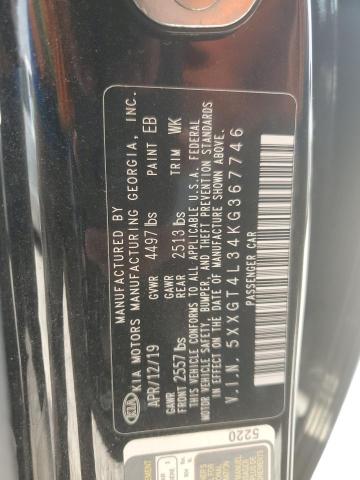 5XXGT4L34KG367746 KIA Optima Lx