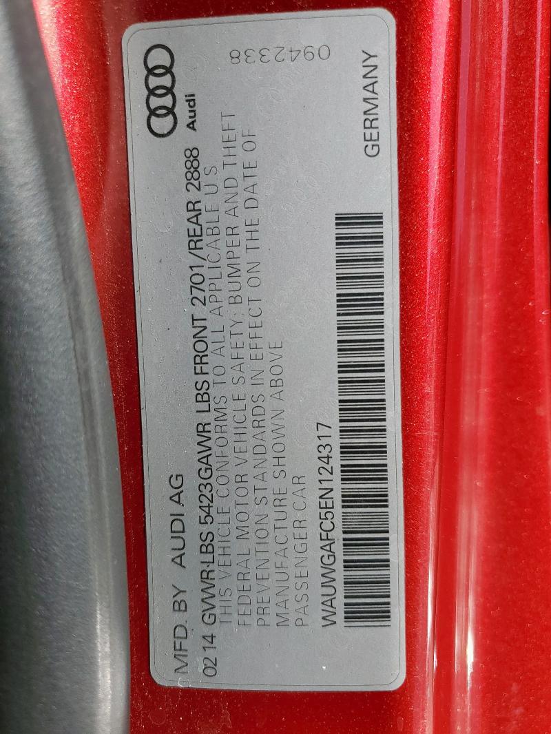 WAUWGAFC5EN124317 Audi A7 PREMIUM