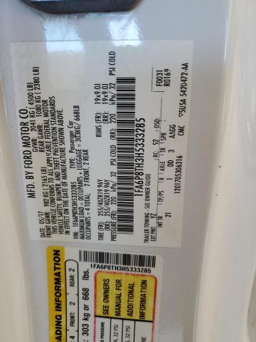 1FA6P8TH3H5333285 Ford Mustang