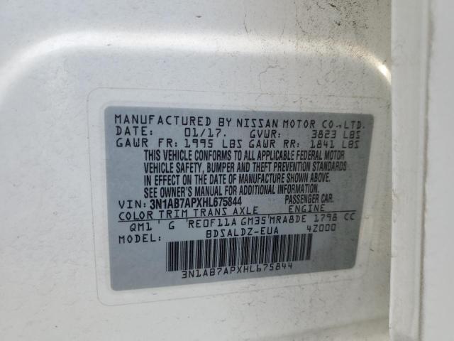 3N1AB7APXHL675844 Nissan 2017