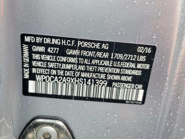 WP0CA2A9XHS141399 Porsche 911 CARRER