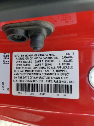 2HGFC3B76GH351810 Honda l15b7