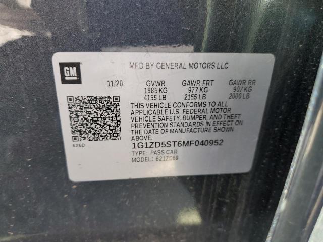 1G1ZD5ST6MF040952 Chevrolet MALIBU LT