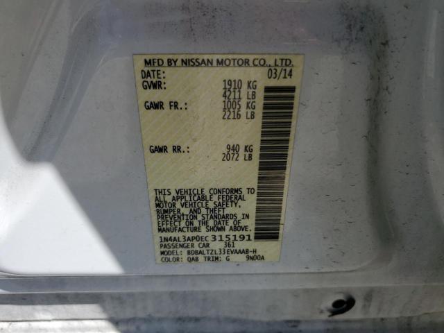 1N4AL3AP0EC315191 Nissan 2014