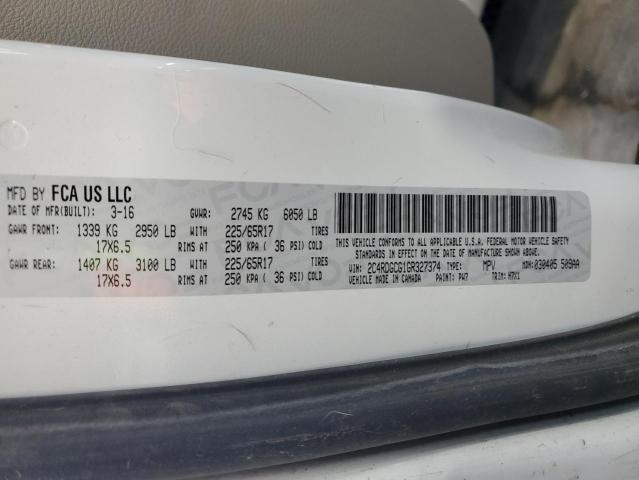 2C4RDGCG1GR327374 Dodge GRAND CARA