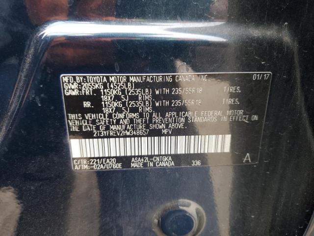 2T3YFREV2HW348657 Toyota RAV4 LIMIT