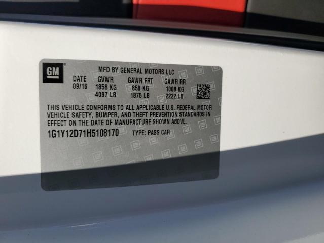 1G1Y12D71H5108170 Chevrolet lt1 - di: direct injection, afm, vvt: variable valve timing, ho: high output, alum
