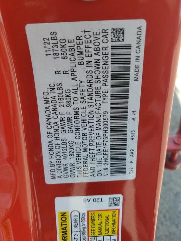 2HGFE1F75PH300579 Honda l15b7