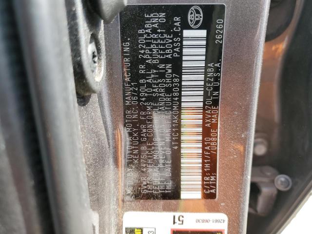 4T1C11AK0MU480387 Toyota a25a-fks