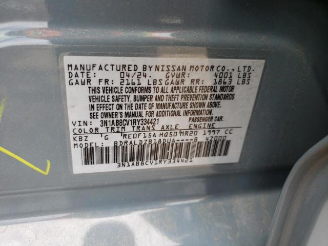 3N1AB8CV1RY334421 Nissan SENTRA SV