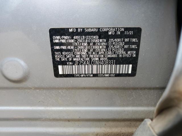 JF2SKALC0NH408331 Subaru na u5