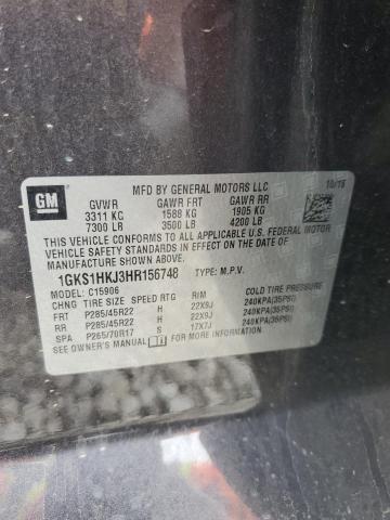 1GKS1HKJ3HR156748 GMC YUKON XL D