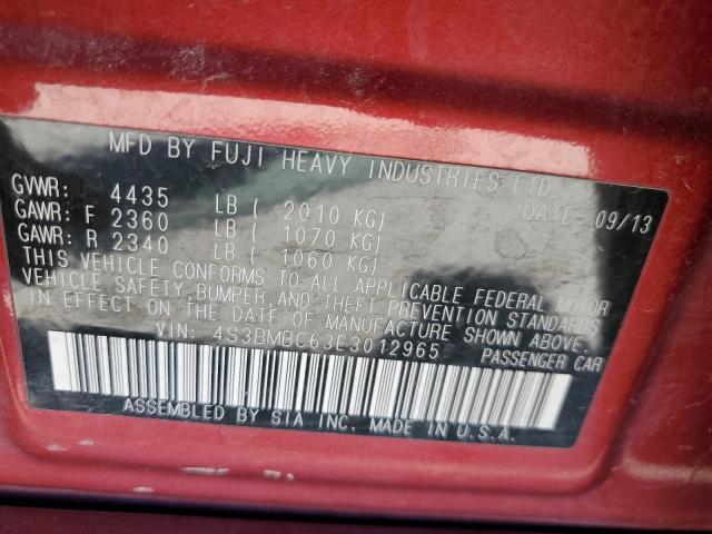 4S3BMBC63E3012965 Subaru LEGACY 2.5