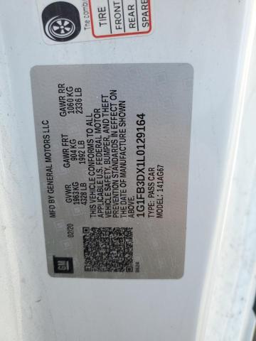 1G1FB3DX1L0129164 Chevrolet CAMARO LS
