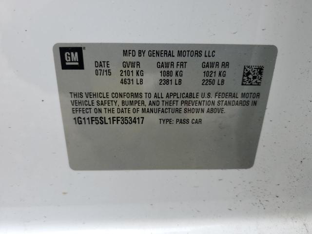 1G11F5SL1FF353417 Chevrolet MALIBU LTZ