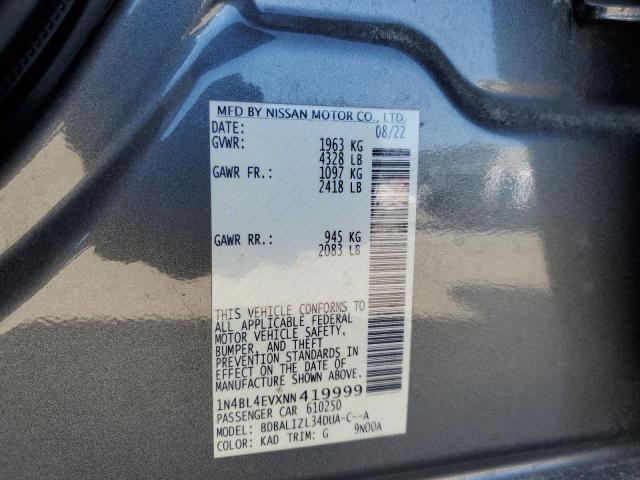1N4BL4EVXNN419999 Nissan 2022