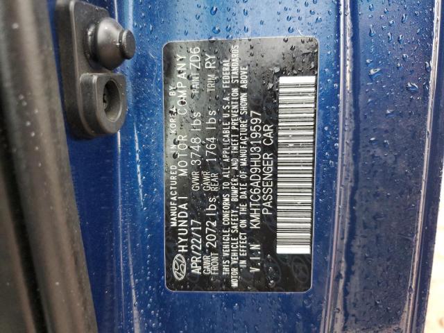 KMHTC6AD9HU319597 Hyundai gdi gamma
