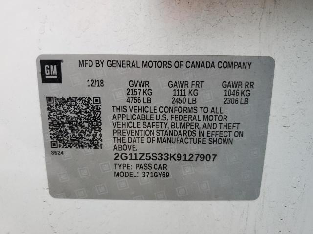 2G11Z5S33K9127907 Chevrolet lfx - spark ignited direct injection, vvt, e85 max, alum