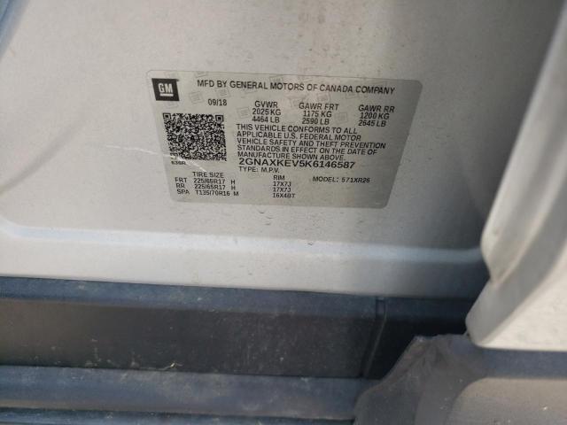 2GNAXKEV5K6146587 Chevrolet EQUINOX LT