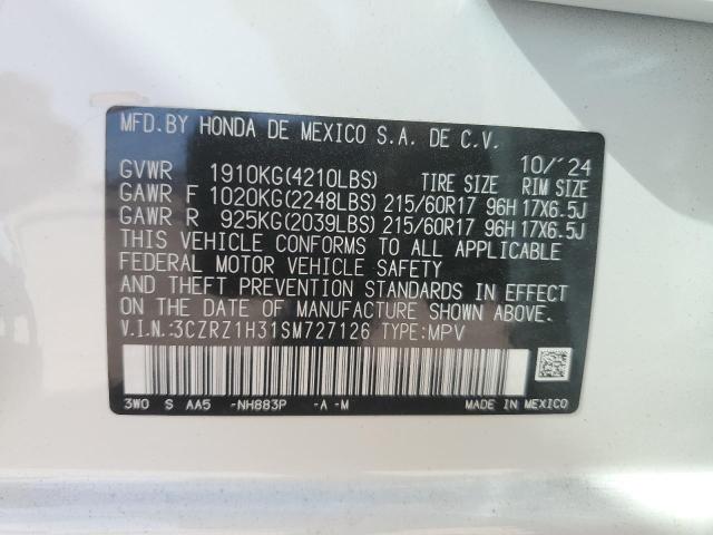 3CZRZ1H31SM727126 Honda HR-V LX