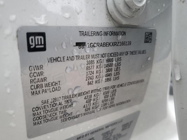 1GCRABEKXRZ166139 Chevrolet Silverado