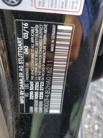 WDDZF4JB2HA016211 Mercedes-Benz m274