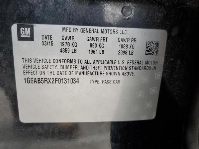 1G6AB5RX2F0131034 Cadillac ATS LUXURY