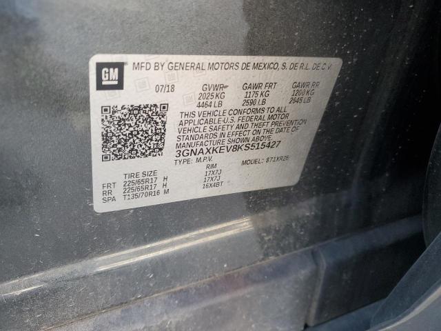 3GNAXKEV8KS515427 Chevrolet EQUINOX LT