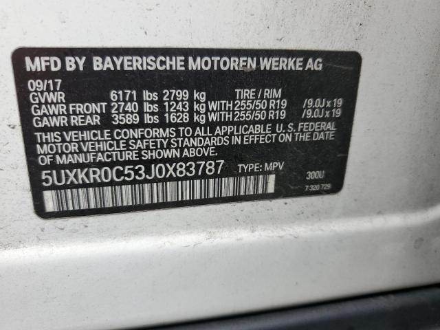5UXKR0C53J0X83787 BMW 2018