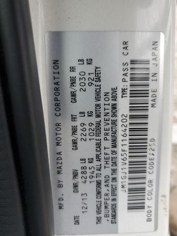 JM1GJ1V65F1164202 Mazda 6 TOURING