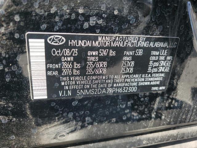 5NMS2DAJ9PH632300 Hyundai SANTA FE S