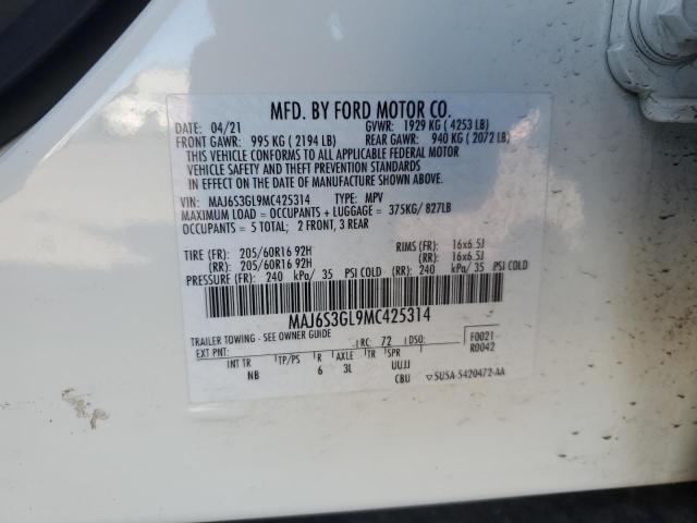 MAJ6S3GL9MC425314 Ford ECOSPORT S