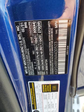 4JGFD6BB5MA430523 Mercedes-Benz m256