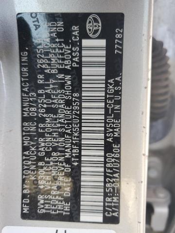 4T1BF1FK5EU729578 Toyota CAMRY L