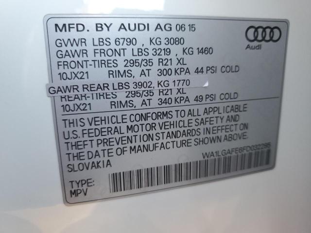WA1LGAFE6FD032285 Audi Q7 PREMIUM