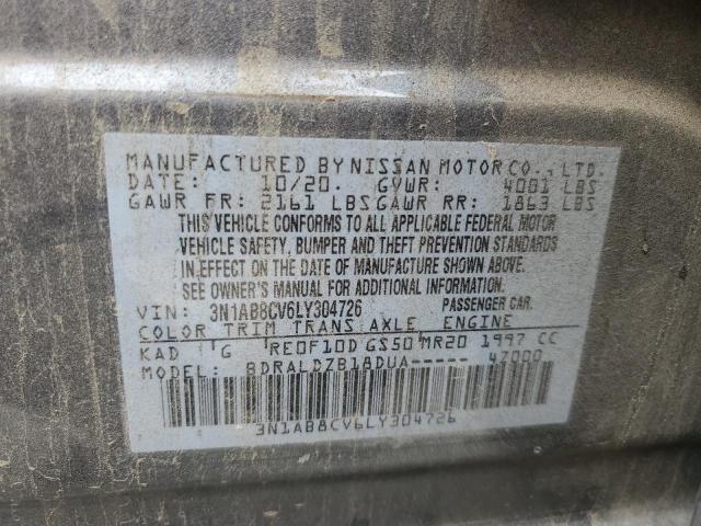 3N1AB8CV6LY304726 Nissan Sentra