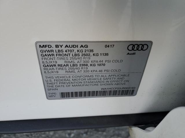 WA1HCCFS3JR003163 Audi Q3