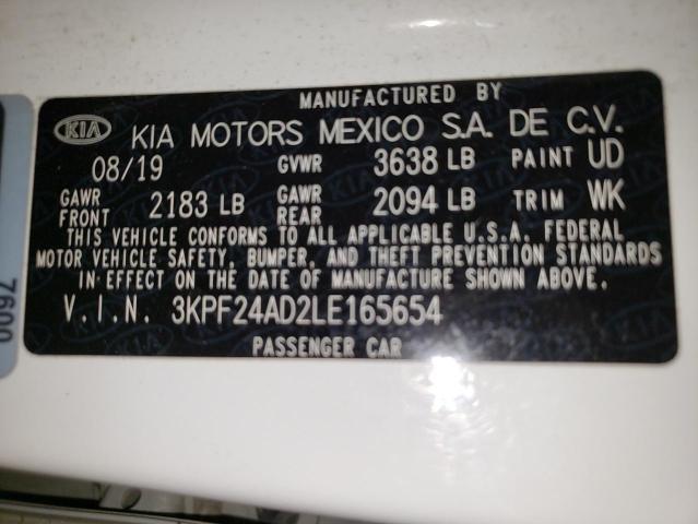 3KPF24AD2LE165654 KIA mpi nu