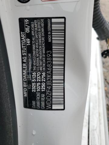 WDDZF4JB3KA683893 Mercedes-Benz E 300