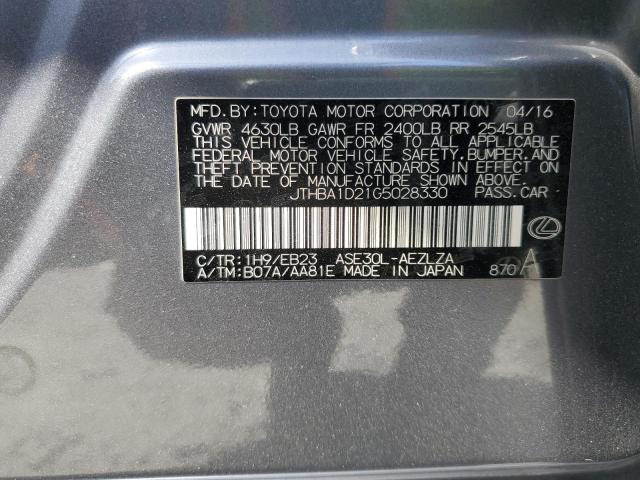 JTHBA1D21G5028330 Lexus 8ar-fts
