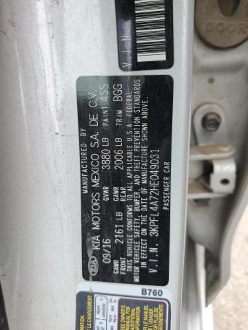 3KPFL4A72HE049031 KIA mpi nu