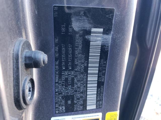5TDZZ3DC2KS989647 Toyota Sienna