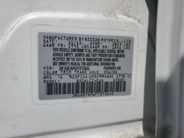 3N1AB7AP6FY373645 Nissan 2015