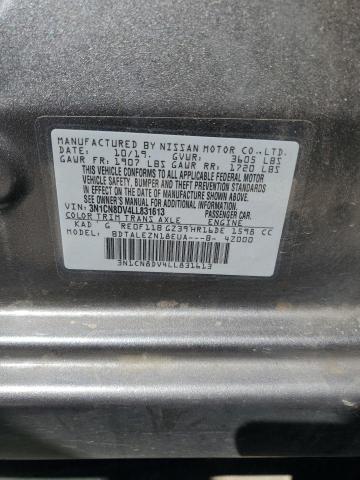 3N1CN8DV4LL831613 Nissan Versa