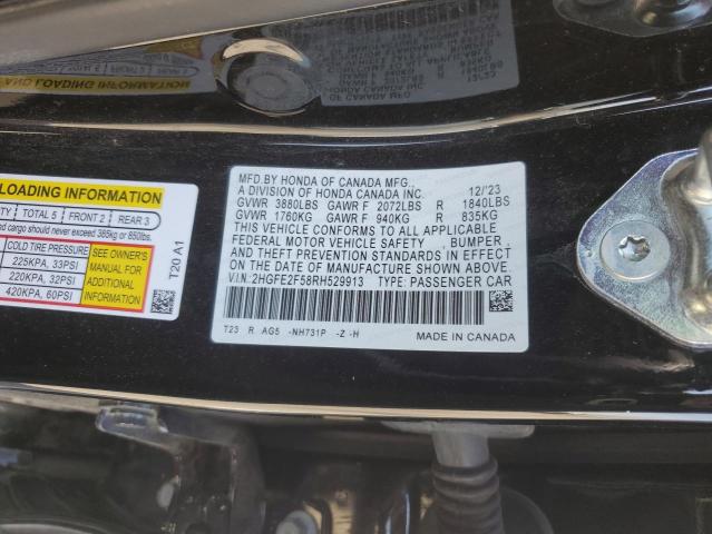 2HGFE2F58RH529913 Honda CIVIC SPOR